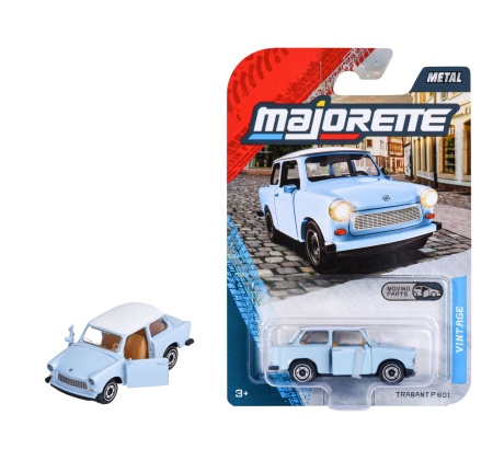 MAJORETTE VINTAGE PREMIUM MASINUTA METALICA TRABANT P 601 SCARA 1 LA 64 - Img 3