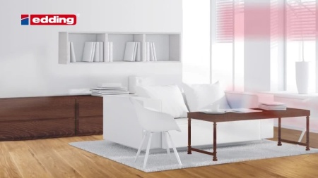 Marker Edding 8900 pentru retusuri mobilier lemn alb - Img 2