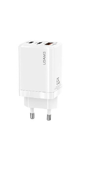 Mini incarcator rapid USAMS CC110 Gan 65W alb