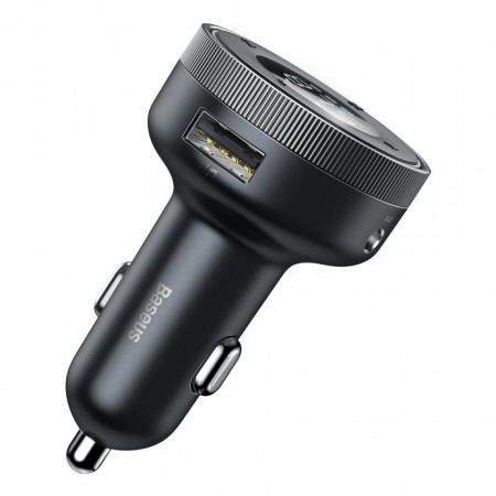 Modulator FM Baseus Enjoy Car Wireless MP3 Charger, Bluetooth 5.0, microSD, AUX (black) - Img 6