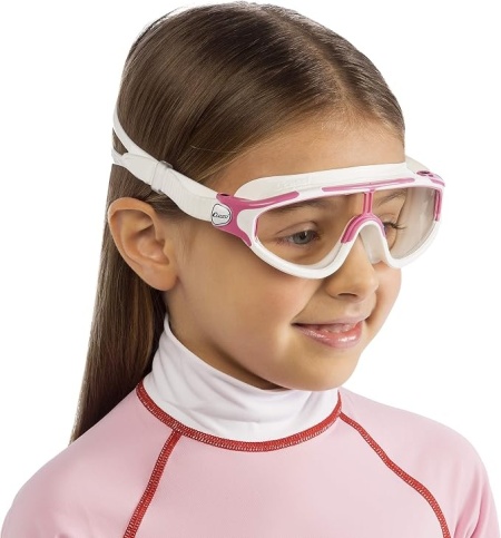 Ochelari de Înot pentru Copii CRESSI Baloo, Protecție UV și Lentile Anti-Aburire din Policarbonat, Catarame Micrometrice, Include Cutie de Protecție, pentru Vârsta 3-6 Ani - Img 2
