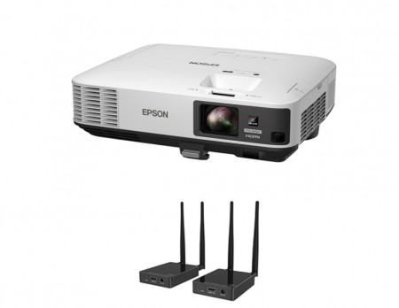 Pachet cu Videoproiector EPSON EB-2250U WUXGA 1920 x 1200 , 5000 lumeni si Extender HDMI Wireless E5100W