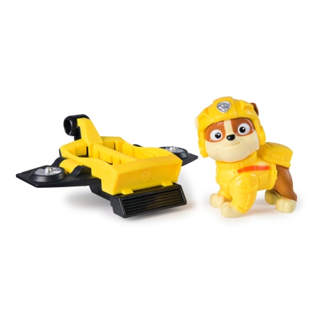 PATRULA CATELUSILOR ACTION PUPS SET VEHICUL DE SALVARE HOVERBOARD SI FIGURINA RUBBLE 5 CM - Img 3