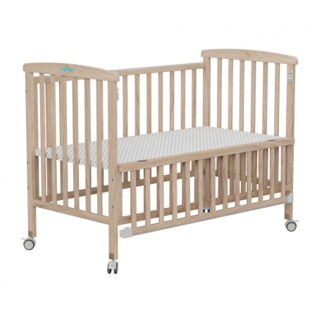 Patut din lemn bebe, 120x60,natur,U-Grow - Img 2