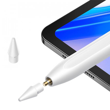 Pix activ Baseus Stylus cu indicator al bateriei (alb) - Img 4