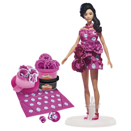 PLAY DOH BARBIE SET CREATII VESTIMENTARE PIETRE PRETIOASE SI PANGLICI - Img 2