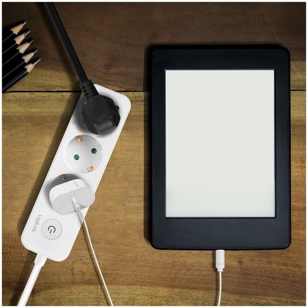 PRELUNGITOR LOGILINK, Schuko x 3, cablu 3G 1.5mm2, 230 V/16 A, 50 Hz, max. 3600 W, buton intrerupator iluminat, IP20, 1.5m, alb "LPS244" - Img 7