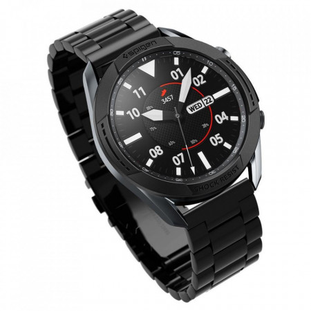 Protectie din aluminiu Spigen Chrono Shield pentru Samsung Galaxy Watch 3 45mm negru - Img 6