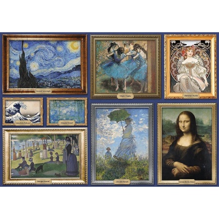 PUZZLE TREFL 1000 ART COLLECTION O COLECTIE DE CAPODOPERE DE ARTA - Img 2