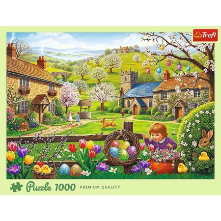 PUZZLE TREFL 1000 VANATOARE DE OUA DE PASTE - Img 3