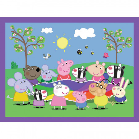 PUZZLE TREFL 2IN1 MEMO PEPPA PIG MOMENTELE FERICITE - Img 3