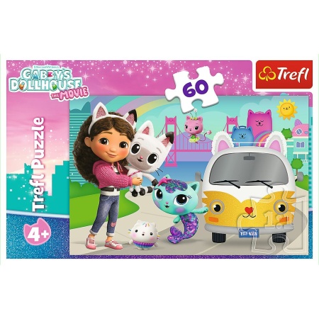 PUZZLE TREFL 60 GABBYS DOLLHOUSE CASA PISICII LUI GABBY - Img 3