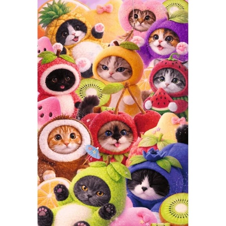 PUZZLE TREFL 600 FLAMINGO PISICUTE FRUCTATE - Img 2