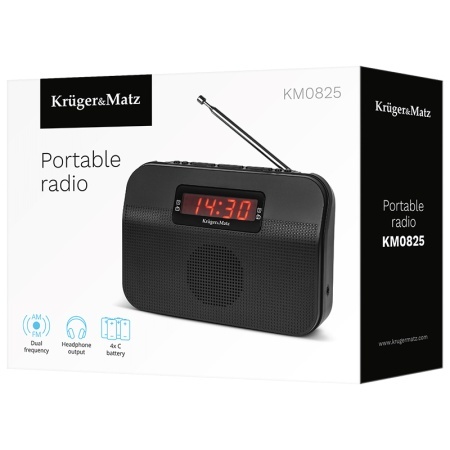 RADIO AM FM PORTABIL CU ALARMA KRUGER&amp;MATZ - Img 6