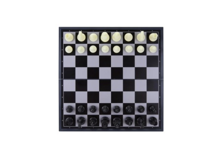 Șah magnetic Typec pliabil cu piese albe și negre - Img 6