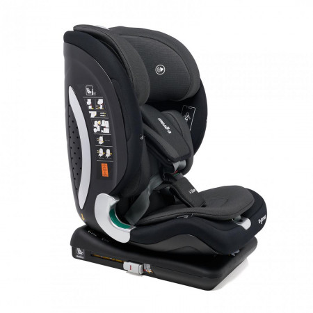 Scaun auto U-Grow,isofix,76-150 cm,negru - Img 3