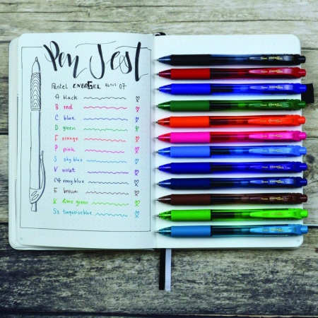Set 12 pixuri Pentel EnerGel X, 0.7 mm, Albastru, BL107-BX - Img 7