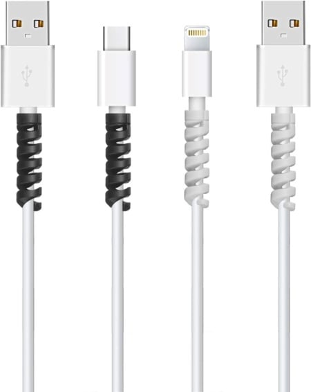 Set 14 Protecții din Silicon pentru Cabluri Typec, Spirale Flexibile Anti-Rupere și Prelungire Durată de Viață Cabluri de Încărcare, Căști și USB - Img 6
