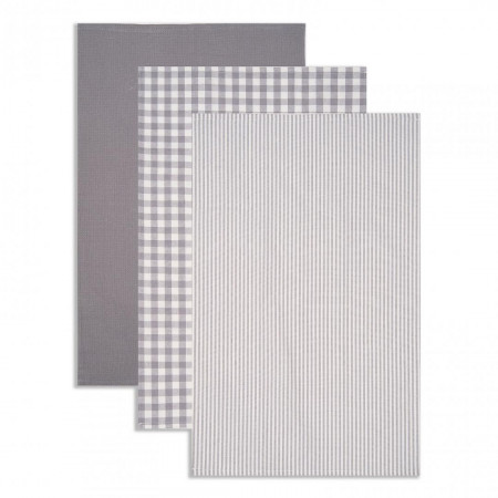 Set 3 prosoape bucatarie Gri