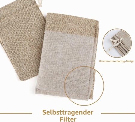 Set 30 Săculeți din Iută Naturală 10 x 15 cm, Săculeți Cadou cu Șnur Textil, Reutilizabili, pentru Bijuterii, Calendar Advent, Proiecte DIY, Nunți și Crăciun - Img 7