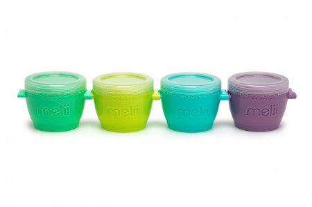 SET 4 RECIPIENTE SILICON SNAP&amp;GO, MELII, 118 ML - Img 2