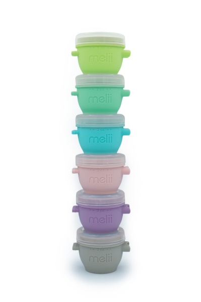SET 6 RECIPIENTE SILICON SNAP&amp;GO, MELII, 59 ML - Img 2