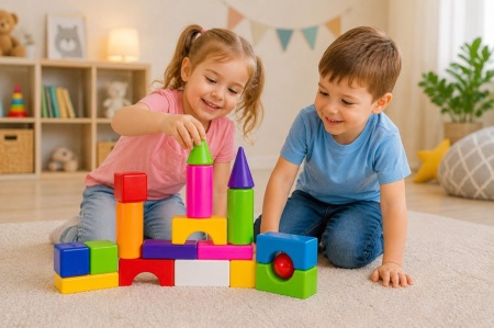 SET CONSTRUCTOR BLOCURI MULTICOLORE - Img 3