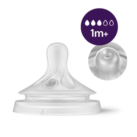 Set de 2 biberoane de sticla borosilicata pentru nou-nascuti Philips Avent Natural Response, SCY933/02, 240 ml, tetina debit 3, 1 luna + - Img 7