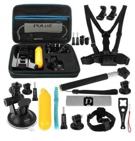 Set de 20 de accesorii Puluz pentru camerele sport - PKT11