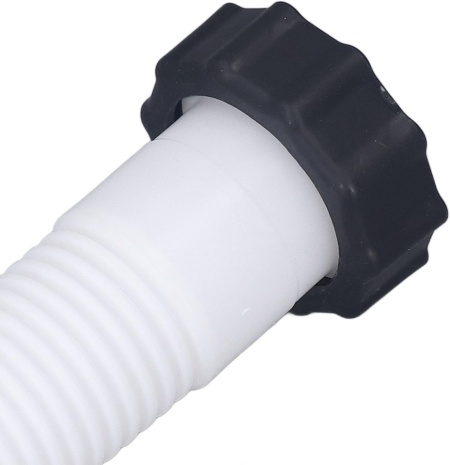 Set Furtun de Schimb cu Piuliță pentru Pompa de Piscină , Diametru 1.5 Inch (3.8 cm), Lungime 0.4 m, Alb - Img 2