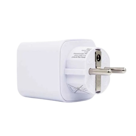 Shelly Plug M Gen3 – Wi-Fi + Bluetooth, Matter-compatible smart plug with energy monitoring, white - Img 3