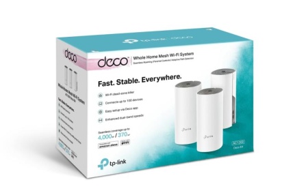 Sistem Wi-Fi Mesh TP-Link Deco E4 (3-pack) AC1200 cu acoperire completa pentru casa - Img 7