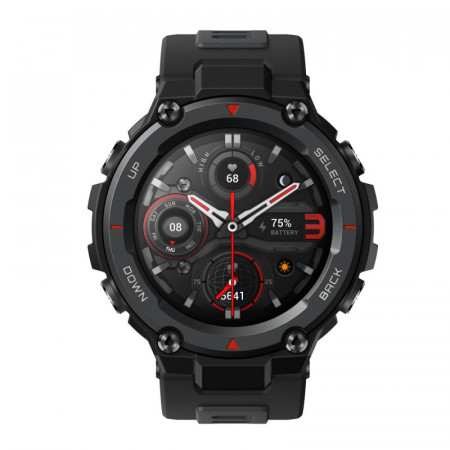 Smartwatch Huami Amazfit T-REX Pro, Display AMOLED 1.3", Bluetooth 5.0, GPS, Android/iOS, Waterproof 10 ATM, senzor SpO2 (Negru)