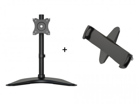 Stand Tableta Multibrackets 3323 si Suport tableta cu adaptor VESA Blackmount PAD29-01, 7.9"-12.5", Antifurt