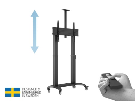 Stand TV motorizat de podea, reglabil in inaltime Multibrackets MB-3120, 65"-110", max.135kg, eligibil cu PNRAS/PNRR