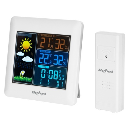STATIE METEO WIRELESS CU SENZOR EXTERIOR REBEL - Img 2