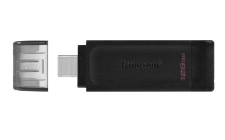 Stick memorie Kingston DataTraveler 70 128GB, USB 3.2 tip C, Black - Img 5