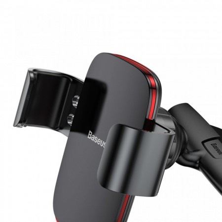Suport auto cu rotire 360 pentru telefon cu prindere in fanta pentru CD , Baseus Metal Age Gravity , negru - Img 4
