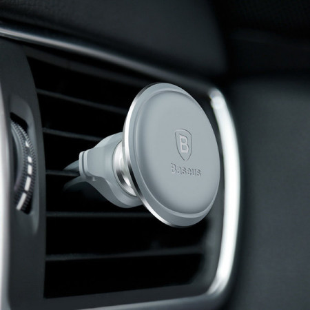 Suport auto magnetic pentru grila de ventilație Baseus (Overseas Edition) - argintiu - Img 2