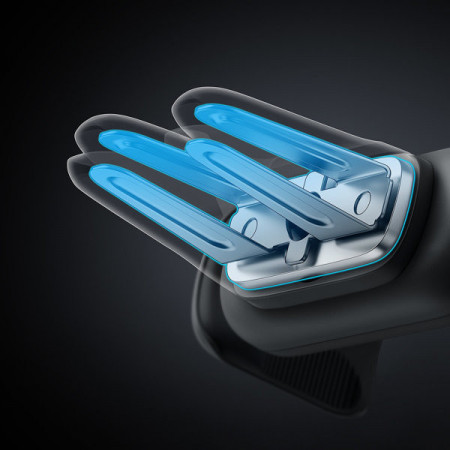 Suport pentru smartphone Baseus Steel Cannon 2 pentru grila de ventilatie, negru - Img 3
