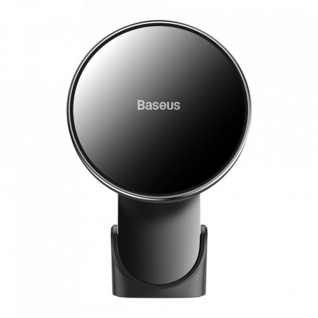 Suport telefon mobil magnetic Baseus incarcator wireless Qi 15 W (compatibil MagSafe pentru iPhone) negru (WXJN-01) - Img 8
