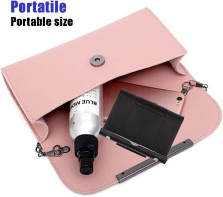 Suport Universal Negru pentru Telefon și Tabletă, Suport Reglabil și Pliabil de Birou sau Noptieră - Img 2
