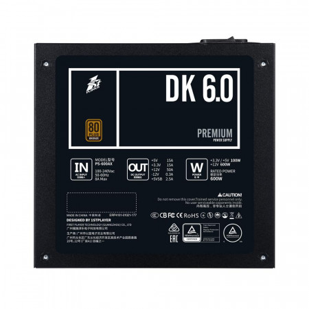 SURSA 1STPLAYER DK PREMIUM 600W - Img 4