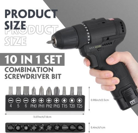 Trusă Completă 14 Piese Typec Home cu Prelungitor Flexibil de Bormașină, Adaptoare Unghiulare 105° și Cheie Tip „L” 90° la 1/4 Inch (6.35 mm), Set Biți Inclus, pentru Șurubelnițe Electrice și Spații Înguste sau Greu Accesibile - Img 7
