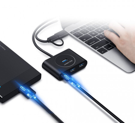 Ugreen USB 3.2 Gen 1 HUB 4x USB negru (CR113 20291) - Img 7