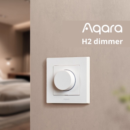 Aqara H2 Dimmer EU, Zigbee + Thread dimmer wall switch with universial wiring, white - Img 3