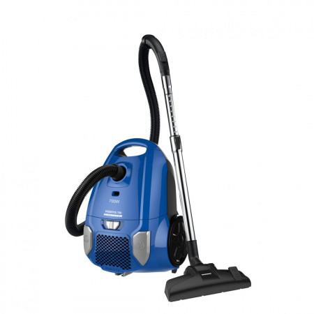 Aspirator cu sac Heinner HVC-MBL1400-V2, 700 W, sac textil, 3 L, putere variabila, HEPA 12, tub telescopic metalic, Albastru - Img 4