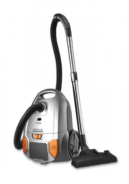 Aspirator cu sac Heinner HVC-MGRY1400-V2, 700 W, sac textil, 3 L, putere variabila, HEPA 12, tub telescopic metalic, Negru - Img 3