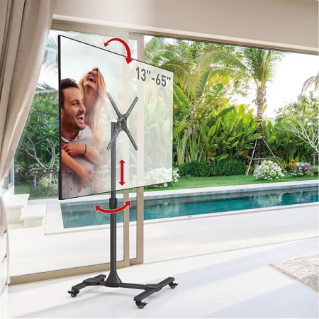 Barkan Mobile TV Mount Cart 13"-65"