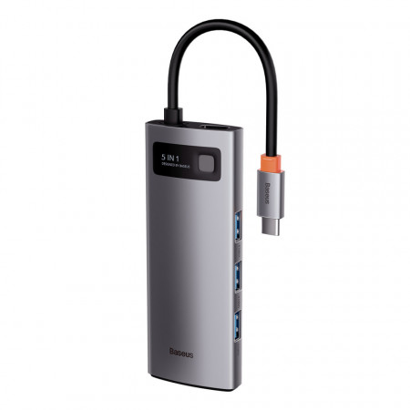 Baseus Hub Adaptor 5in1 USB-C la 3x USB 3.0 + HDMI + USB-C PD - Img 5